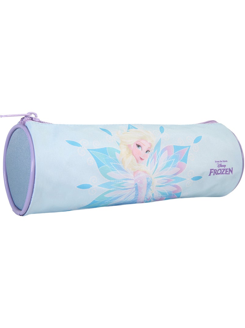 Bagtrotter La Reine des Neiges Trousse Scolaire Ronde turquoise Bleu - Kiabi