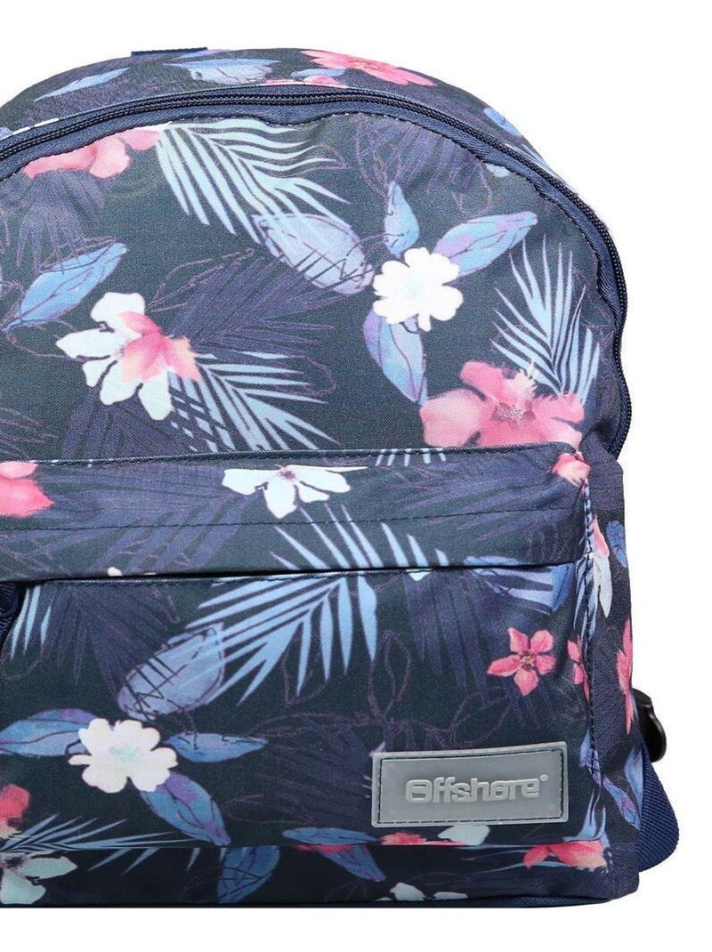 BAGTROTTER Mini sac à dos 1 compartiment Offshore Fleurs Bleu Multicolore - Kiabi