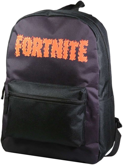BAGTROTTER Sac à dos 1 compartiment 40 cm Fortnite Noir Flammes - Kiabi