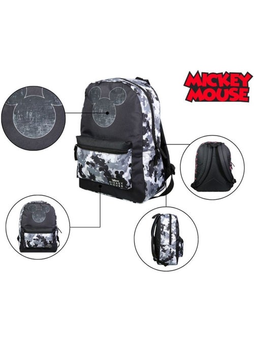 BAGTROTTER Sac à dos 1 compartiment Disney Mickey Noir - Kiabi