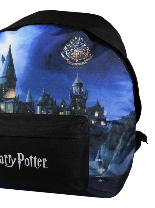 BAGTROTTER Sac à dos 1 compartiment Harry Potter Noir Château - Kiabi