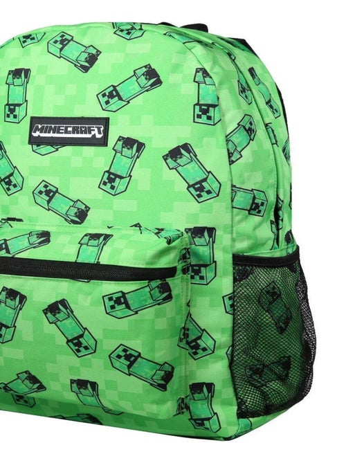 BAGTROTTER Sac à dos 1 compartiment Minecraft Jeu Vidéo Vert - Kiabi