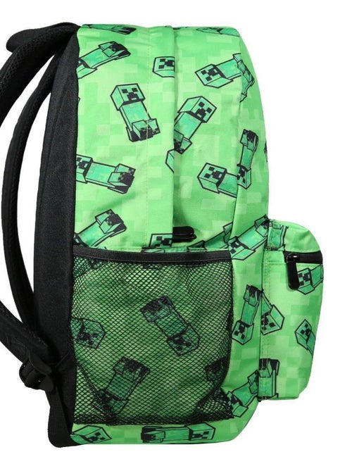 BAGTROTTER Sac à dos 1 compartiment Minecraft Jeu Vidéo Vert - Kiabi