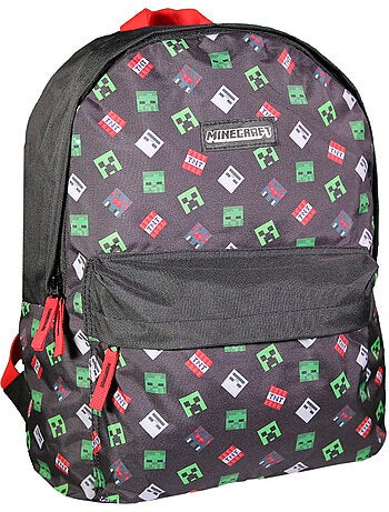 BAGTROTTER Sac à dos 1 compartiment Minecraft Noir