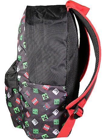 BAGTROTTER Sac à dos 1 compartiment Minecraft Noir
