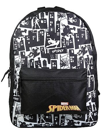 BAGTROTTER Sac à dos 1 compartiment Spider-Man Noir et Blanc