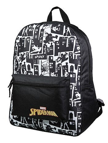 BAGTROTTER Sac à dos 1 compartiment Spider-Man Noir et Blanc