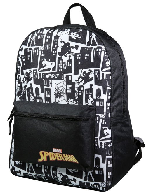 BAGTROTTER Sac à dos 1 compartiment Spider-Man Noir et Blanc - Kiabi