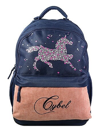BAGTROTTER Sac à dos 2 compartiments 43 cm Cybel X Phileas Cheval Licorne Bleu
