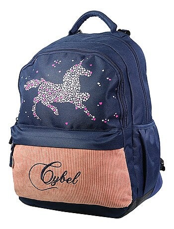 BAGTROTTER Sac à dos 2 compartiments 43 cm Cybel X Phileas Cheval Licorne Bleu