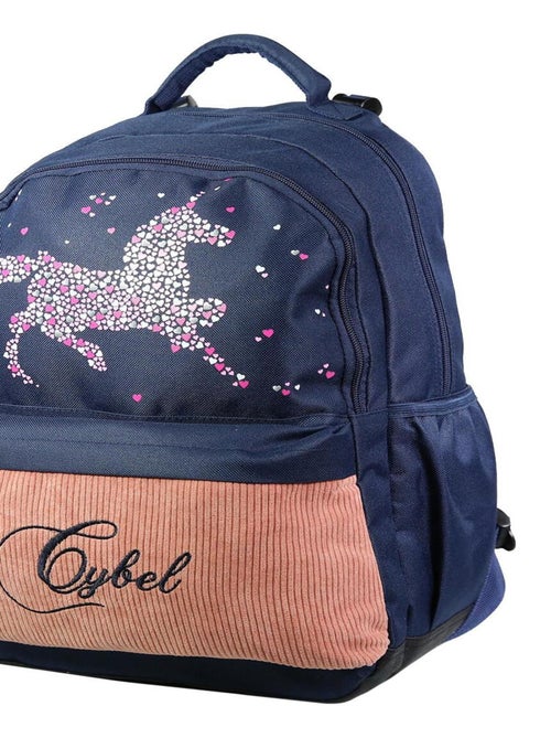 BAGTROTTER Sac à dos 2 compartiments 43 cm Cybel X Phileas Cheval Licorne Bleu - Kiabi