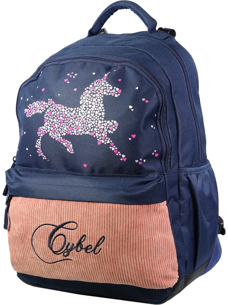 BAGTROTTER Sac à dos 2 compartiments 43 cm Cybel X Phileas Cheval Licorne Bleu Bleu - Kiabi
