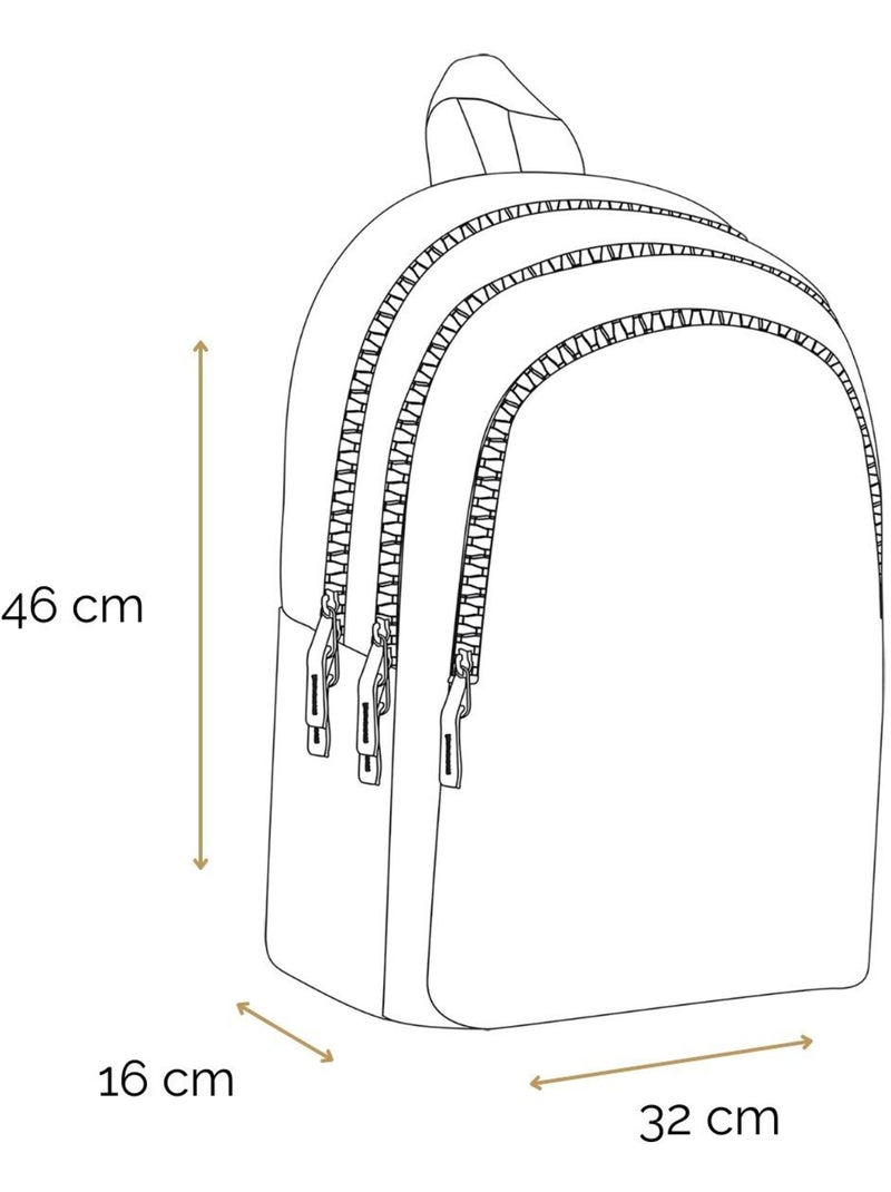 BAGTROTTER Sac à dos 2 compartiments 46 cm Harry Potter Noir Noir - Kiabi
