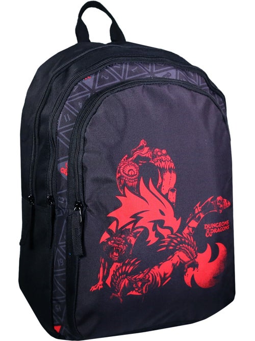 Bagtrotter sac à dos 2 compartiments donjons & dragons noir - Kiabi