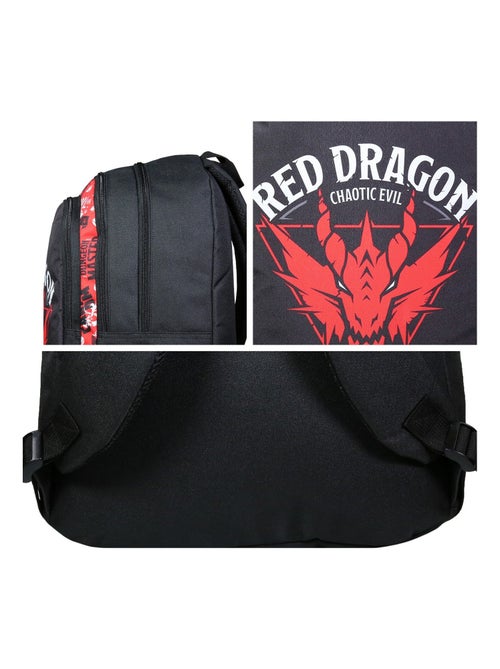 BAGTROTTER Sac à dos 2 compartiments Donjons & Dragons Noir - Kiabi