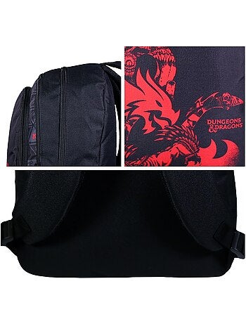 BAGTROTTER Sac à dos 2 compartiments Donjons & Dragons Noir