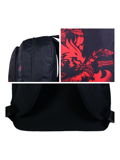 BAGTROTTER Sac à dos 2 compartiments Donjons & Dragons Noir - Kiabi