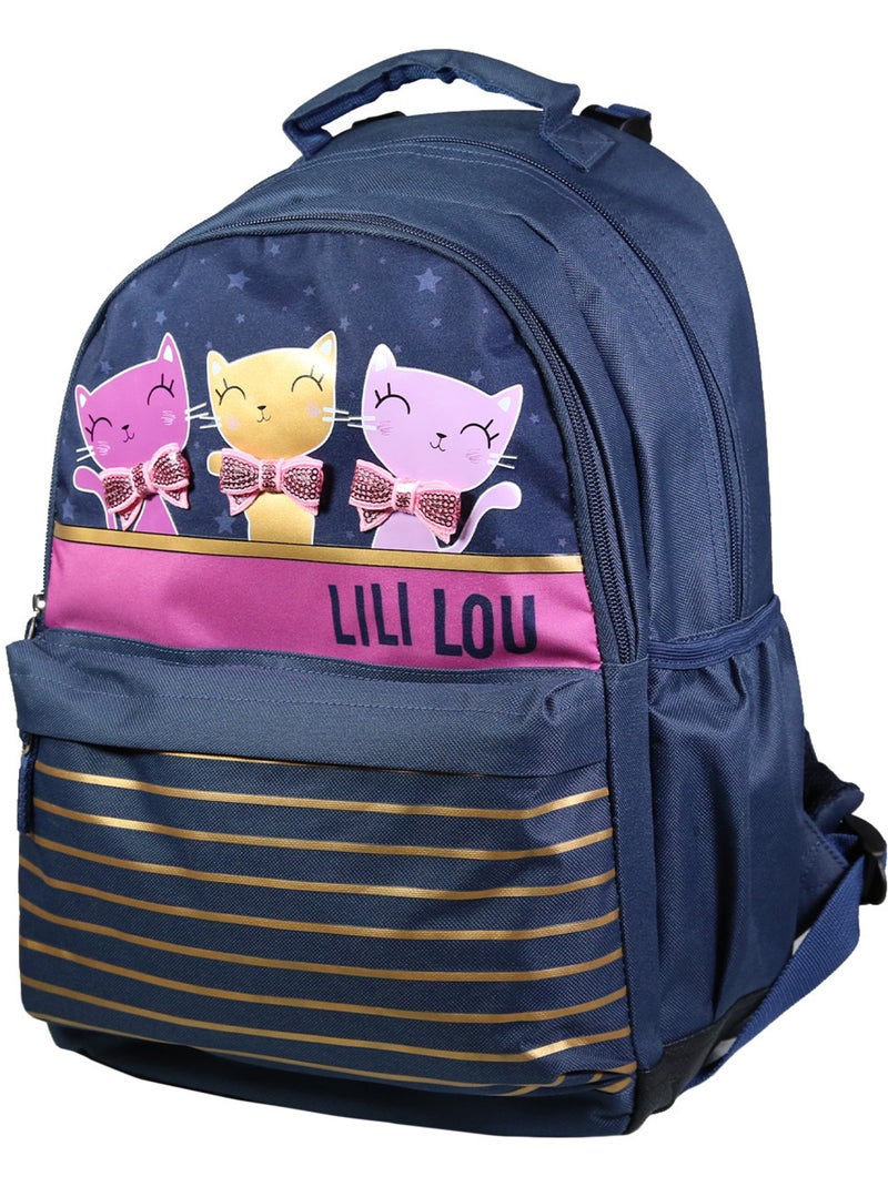 BAGTROTTER Sac à dos 2 compartiments Lili Lou X Phileas Bleu Bleu - Kiabi