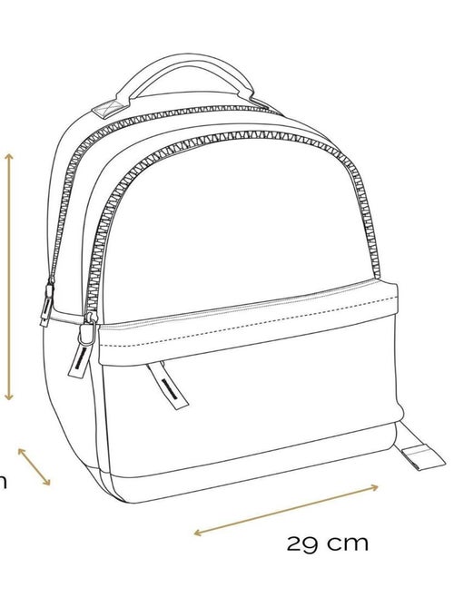 BAGTROTTER Sac à dos 2 compartiments Lili Lou X Phileas Bleu - Kiabi