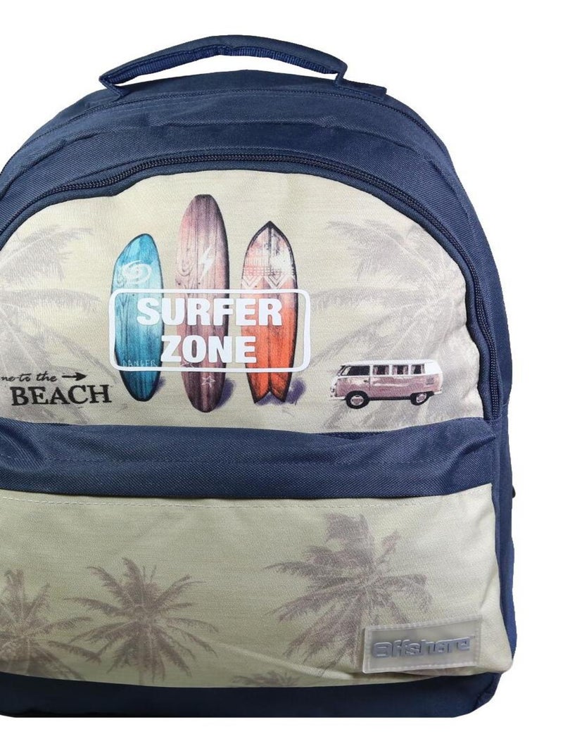 BAGTROTTER Sac à dos 2 compartiments Offshore Beige Van & Surf Beige - Kiabi