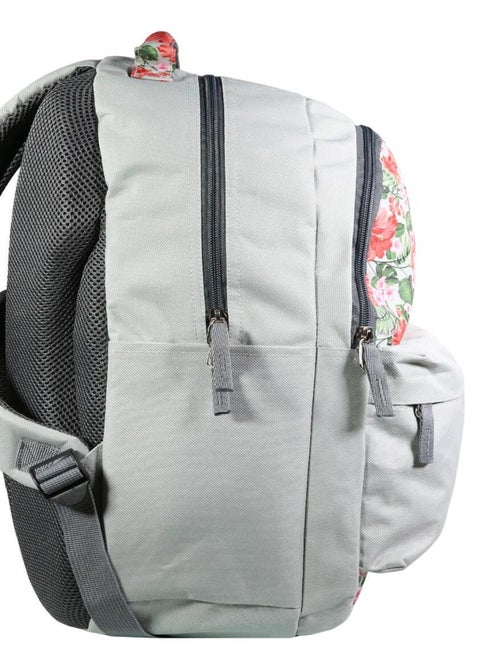 BAGTROTTER Sac à dos 2 compartiments Offshore Gris Fleurs - Kiabi