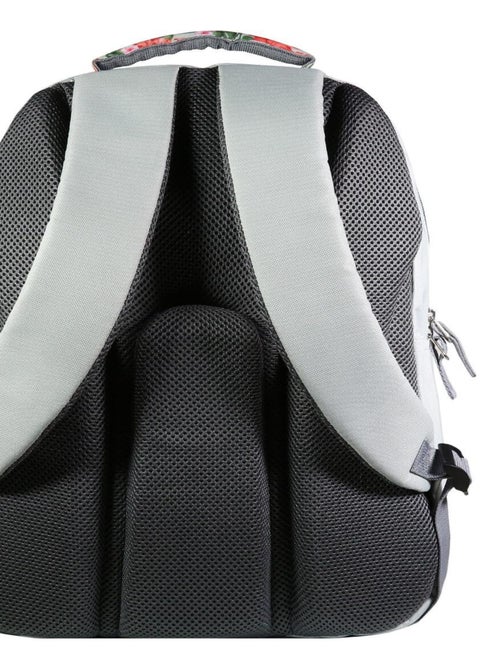 BAGTROTTER Sac à dos 2 compartiments Offshore Gris Fleurs - Kiabi