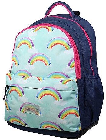 BAGTROTTER Sac à dos 2 compartiments Phileas Arc En Ciel Bleu - Système Smart Comfort