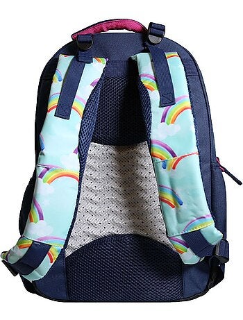 BAGTROTTER Sac à dos 2 compartiments Phileas Arc En Ciel Bleu - Système Smart Comfort