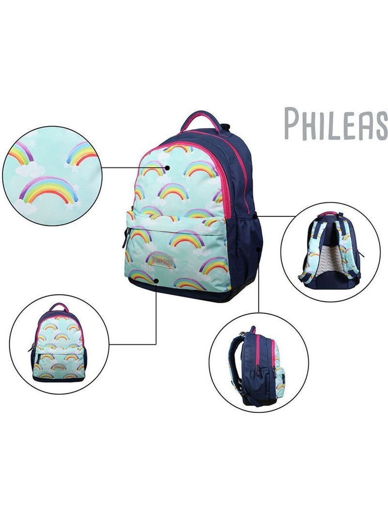 BAGTROTTER Sac à dos 2 compartiments Phileas Arc En Ciel Bleu - Système Smart Comfort Bleu - Kiabi