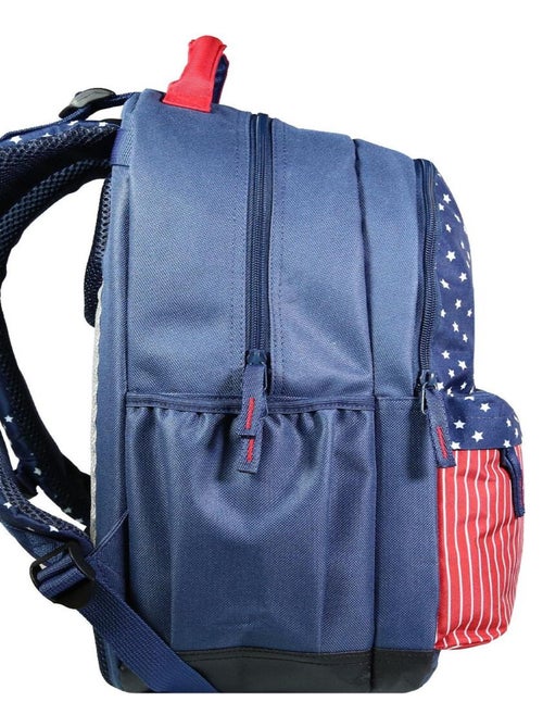 BAGTROTTER Sac à dos 2 compartiments Phileas Bleu USA - Kiabi