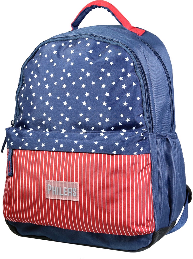 Bagtrotter sac à dos 2 compartiments phileas bleu usa Rouge - Kiabi