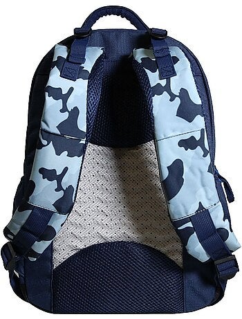 BAGTROTTER Sac à dos 2 compartiments Phileas Dinosaures Bleu - Système Smart Comfort
