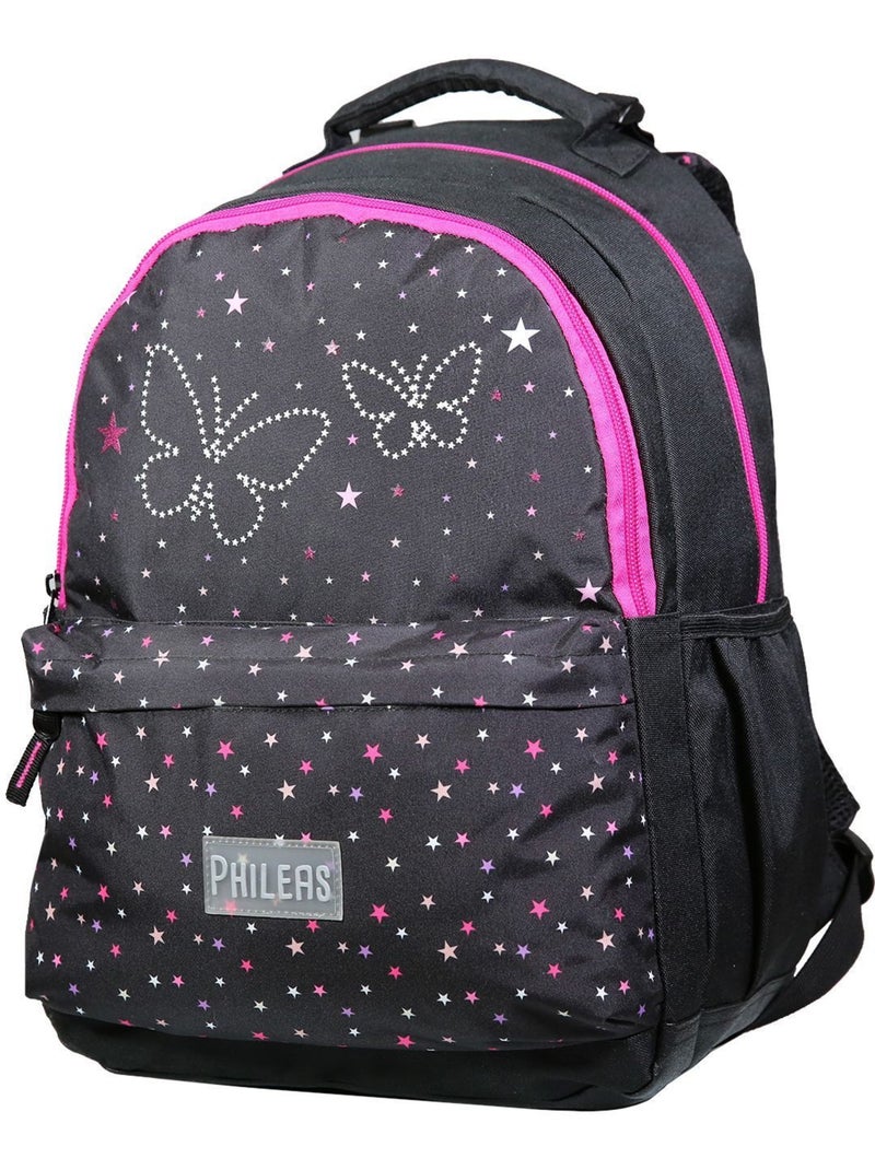 BAGTROTTER Sac à dos 2 compartiments Phileas Papillons Noir - Système Smart Comfort Noir - Kiabi