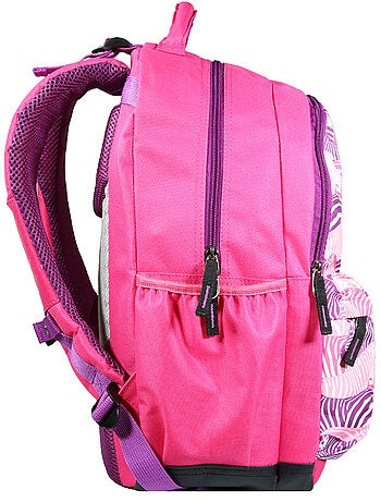 BAGTROTTER Sac à dos 2 compartiments Phileas Rose Zèbre