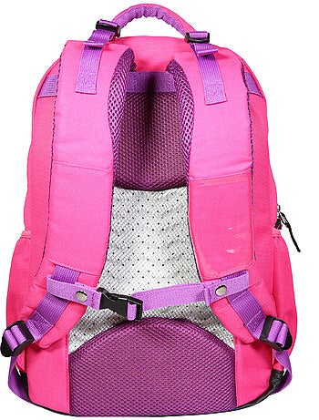 BAGTROTTER Sac à dos 2 compartiments Phileas Rose Zèbre