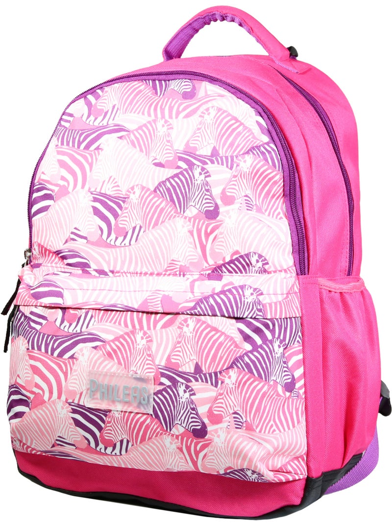 BAGTROTTER Sac à dos 2 compartiments Phileas Rose Zèbre Rose - Kiabi
