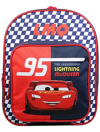 BAGTROTTER Sac à dos 31 cm avec poche maternelle Cars Rouge et bleu