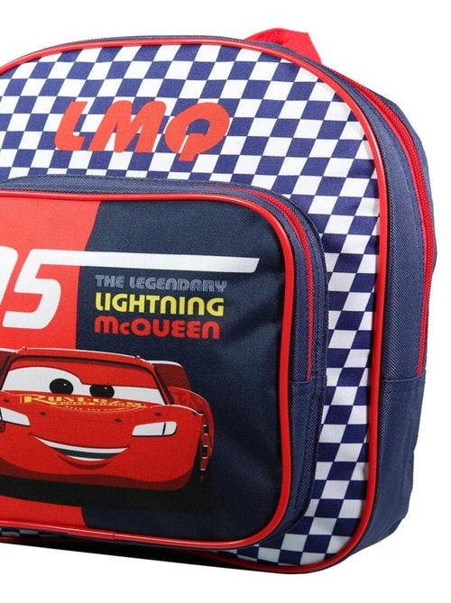 BAGTROTTER Sac à dos 31 cm avec poche maternelle  Cars Rouge et bleu - Kiabi