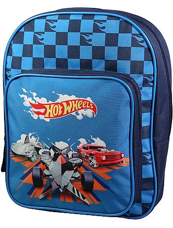 BAGTROTTER Sac à dos 31 cm avec poche maternelle Hot Wheels Bleu