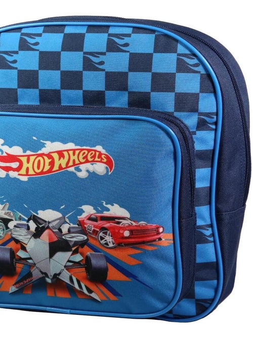 BAGTROTTER Sac à dos 31 cm avec poche maternelle Hot Wheels Bleu - Kiabi