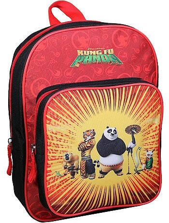 BAGTROTTER Sac à dos 31 cm avec poche maternelle Kung Fu Panda Rouge