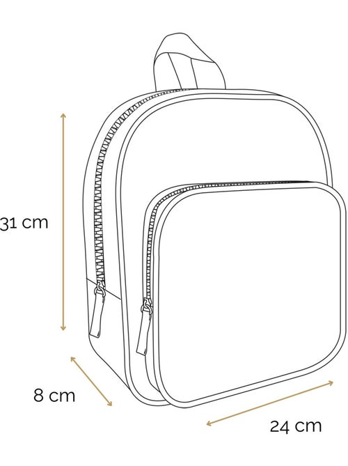 BAGTROTTER Sac à dos 31 cm avec poche maternelle Lili Lou Chat Bleu - Kiabi