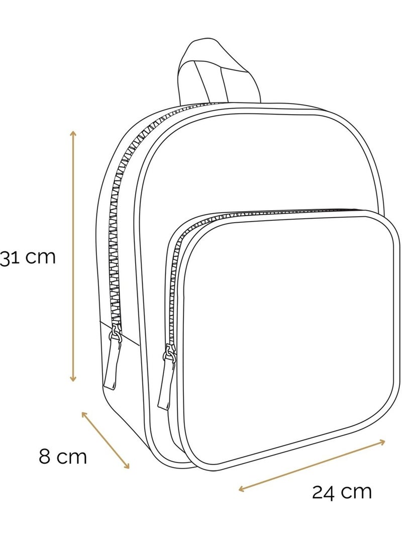 BAGTROTTER Sac à dos 31 cm avec poche maternelle Lili Lou Chat Bleu Bleu - Kiabi