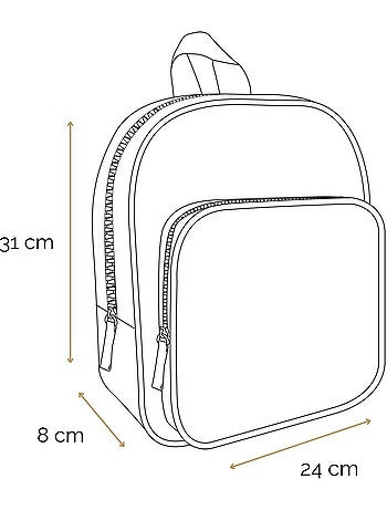 BAGTROTTER Sac à dos 31 cm avec poche maternelle My Little Pony Arc en ciel Rose