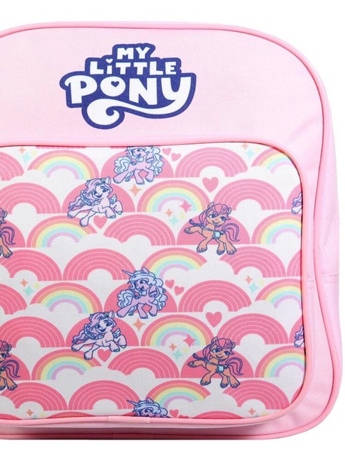 BAGTROTTER Sac à dos 31 cm avec poche maternelle  My Little Pony Arc en ciel Rose - Kiabi