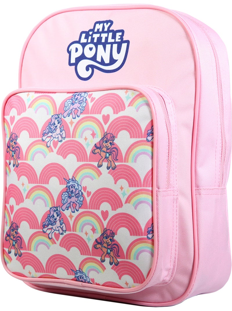 BAGTROTTER Sac à dos 31 cm avec poche maternelle  My Little Pony Arc en ciel Rose Rose - Kiabi