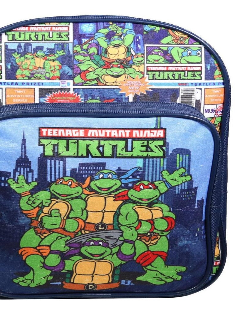 BAGTROTTER Sac à dos 31 cm avec poche maternelle  Tortues Ninja Bleu Bleu - Kiabi