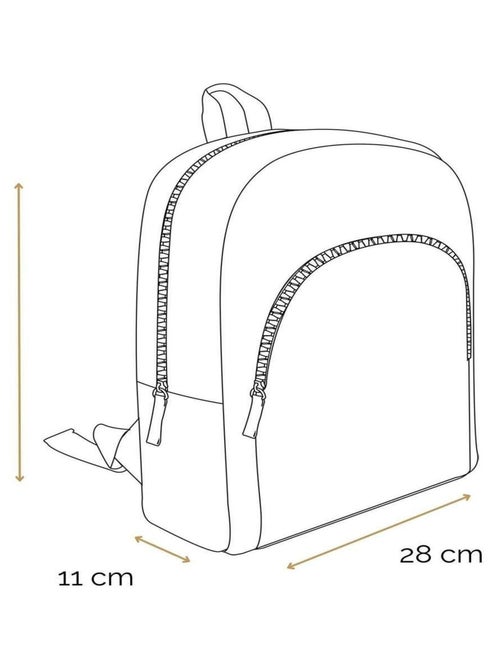 BAGTROTTER Sac à dos 37 cm avec poche Cybel Cheval Licorne Bleu - Kiabi
