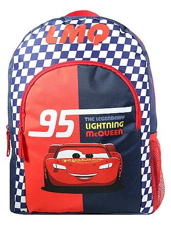 BAGTROTTER Sac à dos 37 cm avec poche Disney Cars Rouge et bleu