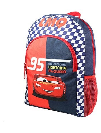 BAGTROTTER Sac à dos 37 cm avec poche Disney Cars Rouge et bleu